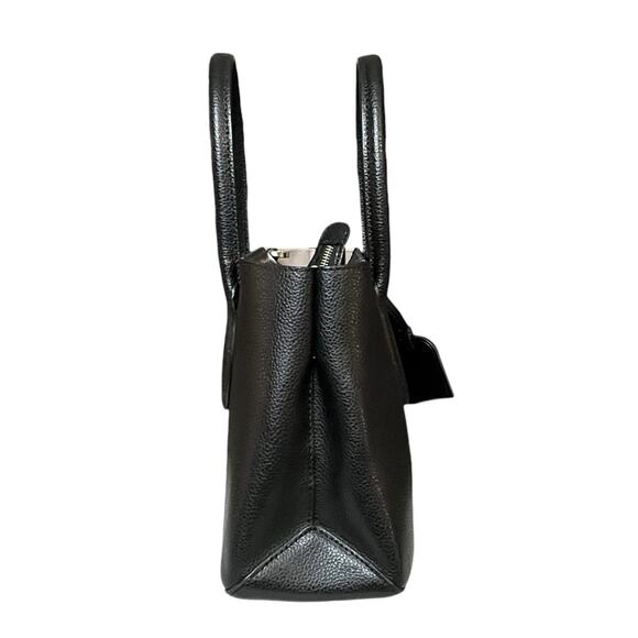 Kate Spade Eva Small Top Zip Satchel Black Tote Crossbody Removable Strap Charm - Picture 7 of 14